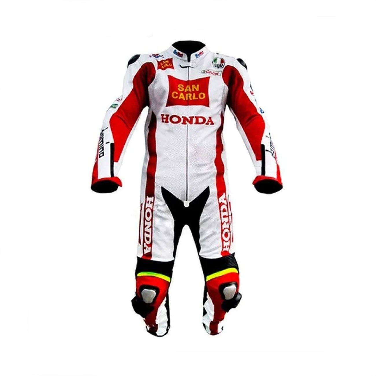 1-266.jpg Honda San Carlo 2011 Motogp Motorbike Leather Racing Suit - Image 1