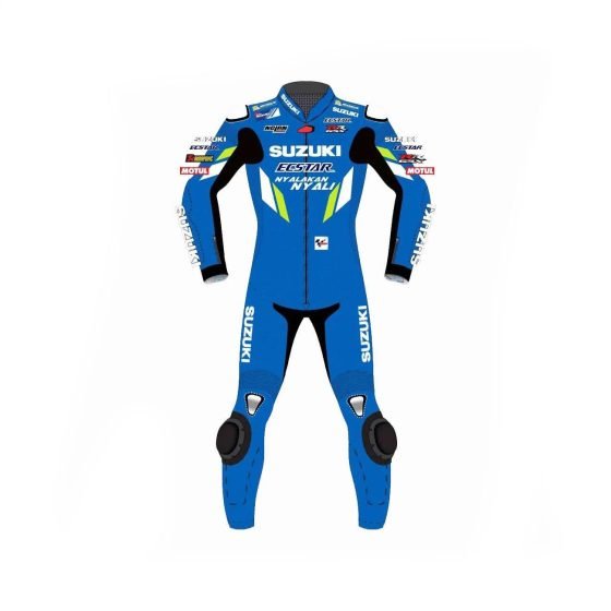 Alex Rins Suzuki MotoGP Leather Suit 2019 -  Motorcycle Racing