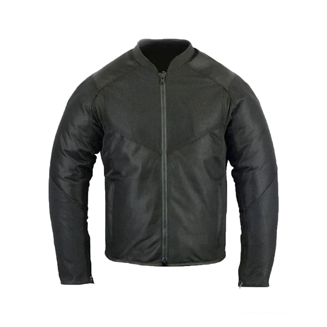 1-328.jpg Padded Mesh Sporty Motorcycle Jacket - Image 1