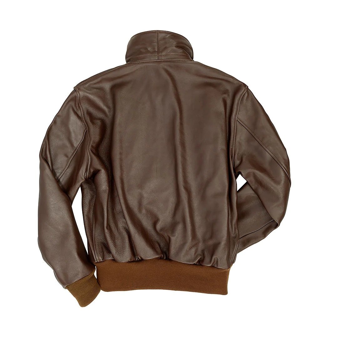 2-151.jpg A2 Flight WW2 Government Issue Leather Jacket - Image 3