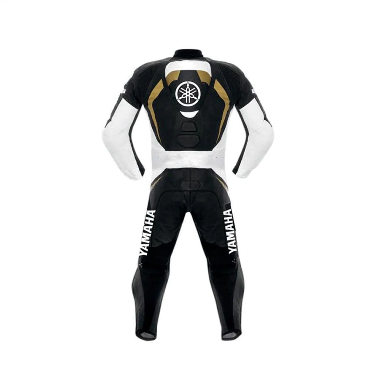 2-223.jpg Golden Yamaha Motorcycle Racing Style Leather MotoGP Suit - Image 3
