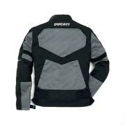 Ducati Black & Grey Motorcycle Leather Jacket - Image 3