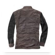 Retro Style Motorcycle Leather Jacket - Image 3