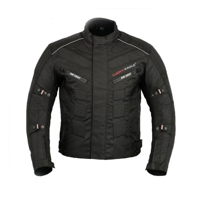 Black 6 Packs Design Motorcycle Jacket