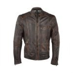 Brown Antique 3 Pockets Style Leather Jacket
