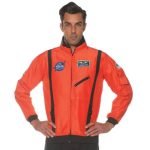 Men's Orange Astronaut Halloween Nasa Jacket