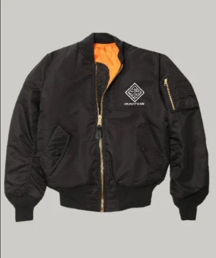 Crisis Core Black Bomber Jacket