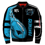 Carolina Panthers Boris Printed Bomber Jacket