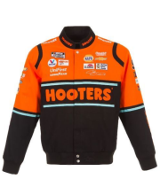 Nascar Hooters Racing Bomber Satin Jacket
