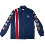 Lana Del Rey Racing Stripe Leather Jacket Motocollection