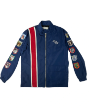 Lana Del Rey Racing Stripe Leather Jacket Motocollection