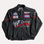 WWF Racing Black Bomber Jacket