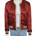 Emma Roberts Nerve Red Bomber Jacket