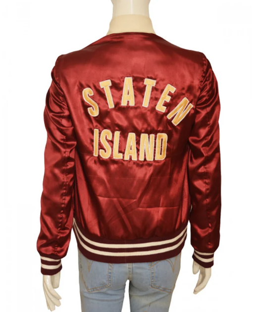 Screenshot DD Emma Roberts Nerve Red Bomber Jacket