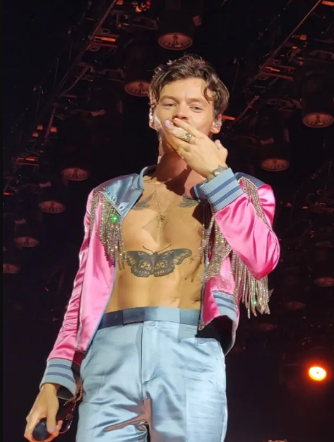 Screenshot S Harry Styles Love On Tour 2023 Pink Bomber Jacket