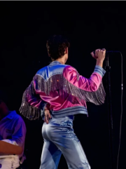Harry Styles Love On Tour 2023 Pink Bomber Jacket