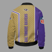 Bradford NFL Baltimore Ravens Full-Zip Bomber Jacket