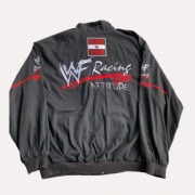 WWF Racing Black Bomber Jacket