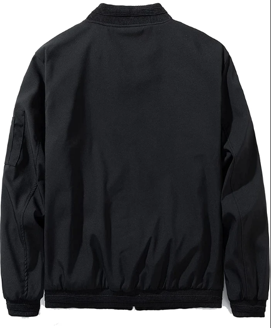 Screenshots Slim Fit Lightweight Casual Bomber Jacket