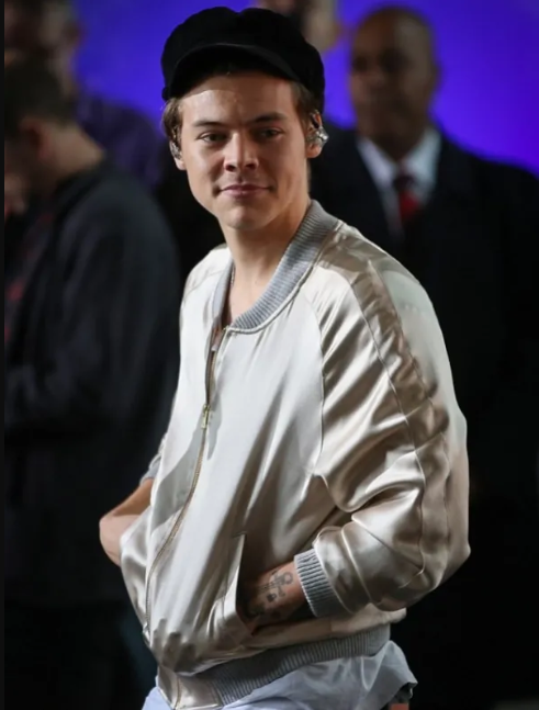 Harry Style Metallic Bomber Jacket