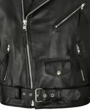 Mens Brando Leather Jacket Motorcycle Perfecto Black Cowhide Marlon Biker Jacket - Image 5