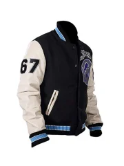 Beverly Hills Cop Axel Foley Detroit Lions Letterman Biker Jacket