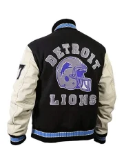 Beverly Hills Cop Axel Foley Detroit Lions Letterman Biker Jacket