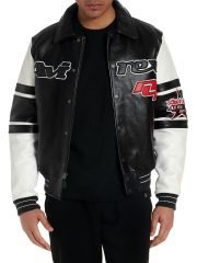 Stars & Stripes Iconic Americana Avirex Black Leather Jacket