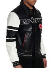 Stars & Stripes Iconic Americana Avirex Black Leather Jacket - Image 3