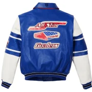 Stars & Stripes Iconic Americana Avirex Blue Leather Jacket - Image 3