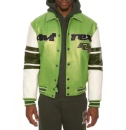Stars & Stripes Iconic Americana Avirex Green Leather Jacket - Image 4