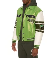 Stars & Stripes Iconic Americana Avirex Green Leather Jacket - Image 6