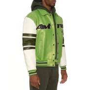 Stars & Stripes Iconic Americana Avirex Green Leather Jacket - Image 7