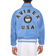 Avirex Vintage Denim Icon Leather Jacket - Image 3