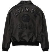 Avirex Ostrich Icon Leather Jacket - Image 2
