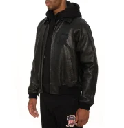 Avirex Ostrich Icon Leather Jacket - Image 7