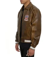 Avirex Vintage Brown Icon Leather Jacket - Image 6