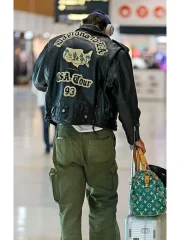 The Avirex Black Daytona Leather Jacket - Image 2