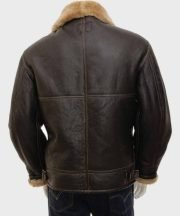 Alex Brown Shearling Flight Pilot Jacket - Image 4