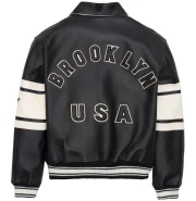 Avirex Brooklyn Skyline Leather Jacket - Image 2