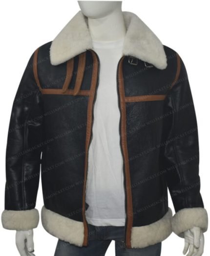 Scott-SF Bomber Cargo Shearling Fur Jacket