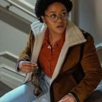 Beth Chapel Stargirl Brown Suede Leather Jacket