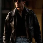 Alfonso De Portago Ferrari 2023 Brown Leather Jacket