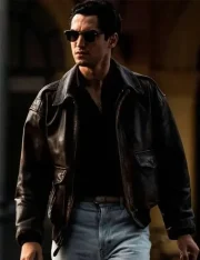 Alfonso De Portago Ferrari 2023 Brown Leather Jacket