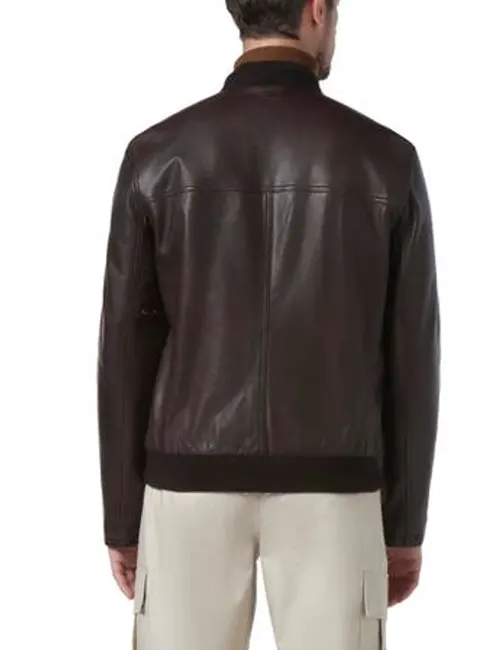 DKNY-Leather-Bomber-Jacket-back.webp DKNY Leather Bomber Jacket - Image 4