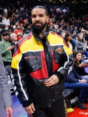 Drake Rotax Ski-Doo Bomber Leather Jacket