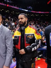 Drake Rotax Ski-Doo Bomber Leather Jacket - Image 2