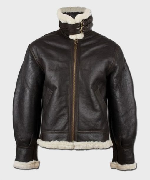 Front-1.jpg Jackson-SF Aviator Shearling Leather Jacket - Image 3