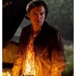Inside Man 2023 Emile Hirsch Brown Bomber Jacket