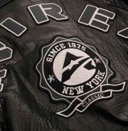 Avirex Croc Commando Black Leather Jacket - Image 5